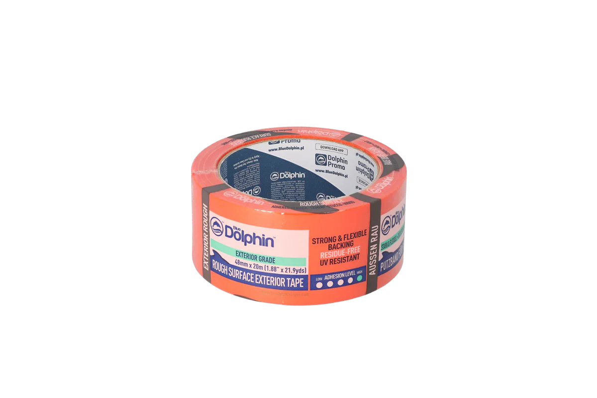 Blue Dolphin Rough Surface Exterior Tape, Orange 48mm x 50m