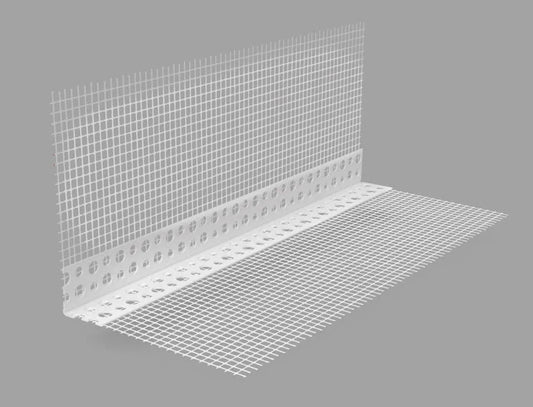 PVC Render Corner Bead With Mesh 2.5m