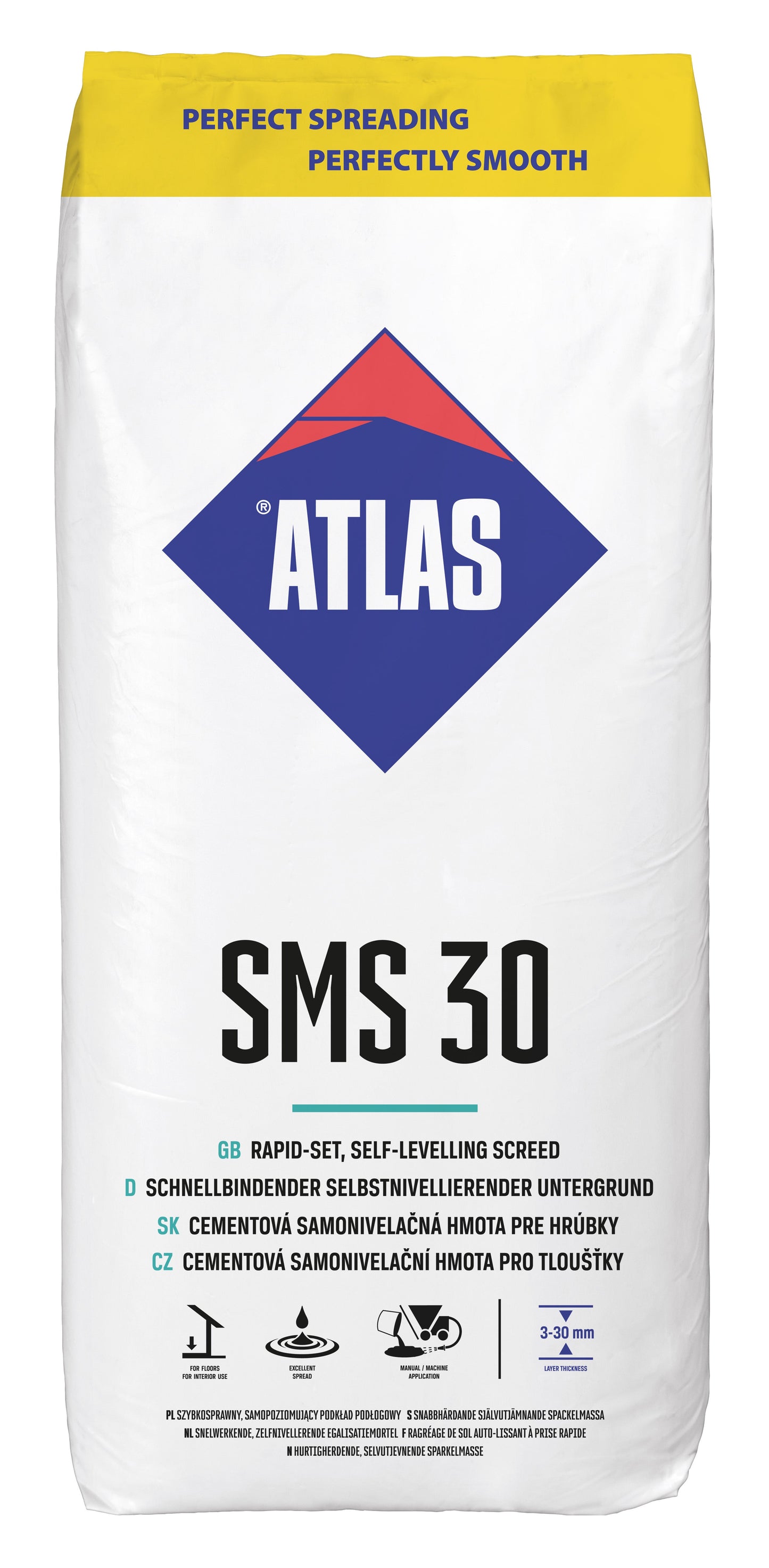 ATLAS SMS 30 Self-Levelling Screed 25kg